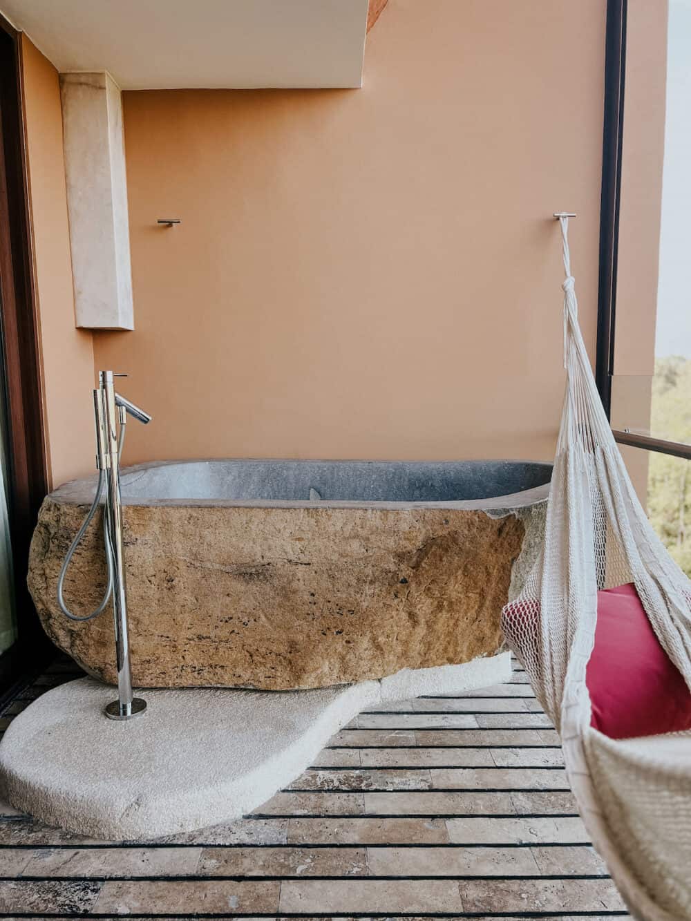 spa balcony at hotel xcaret mexico