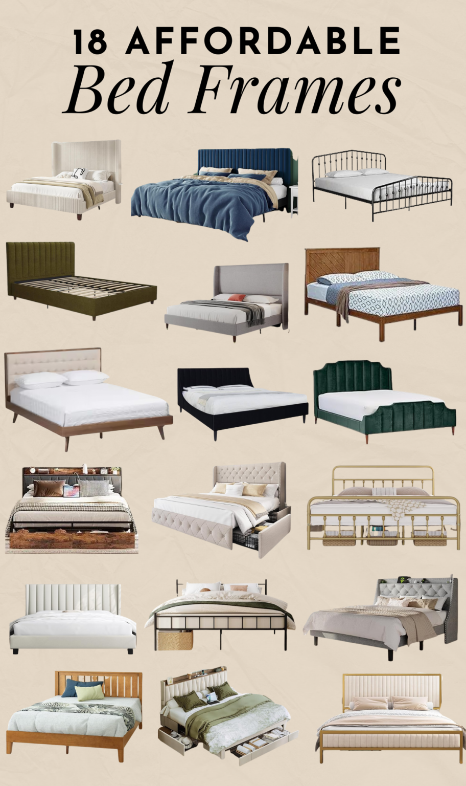 18 Gorgeous (and CHEAP!) Bed Frames - Love & Renovations
