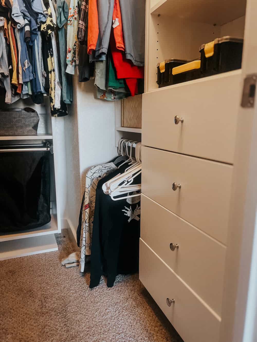 close up of modular closets closet system 