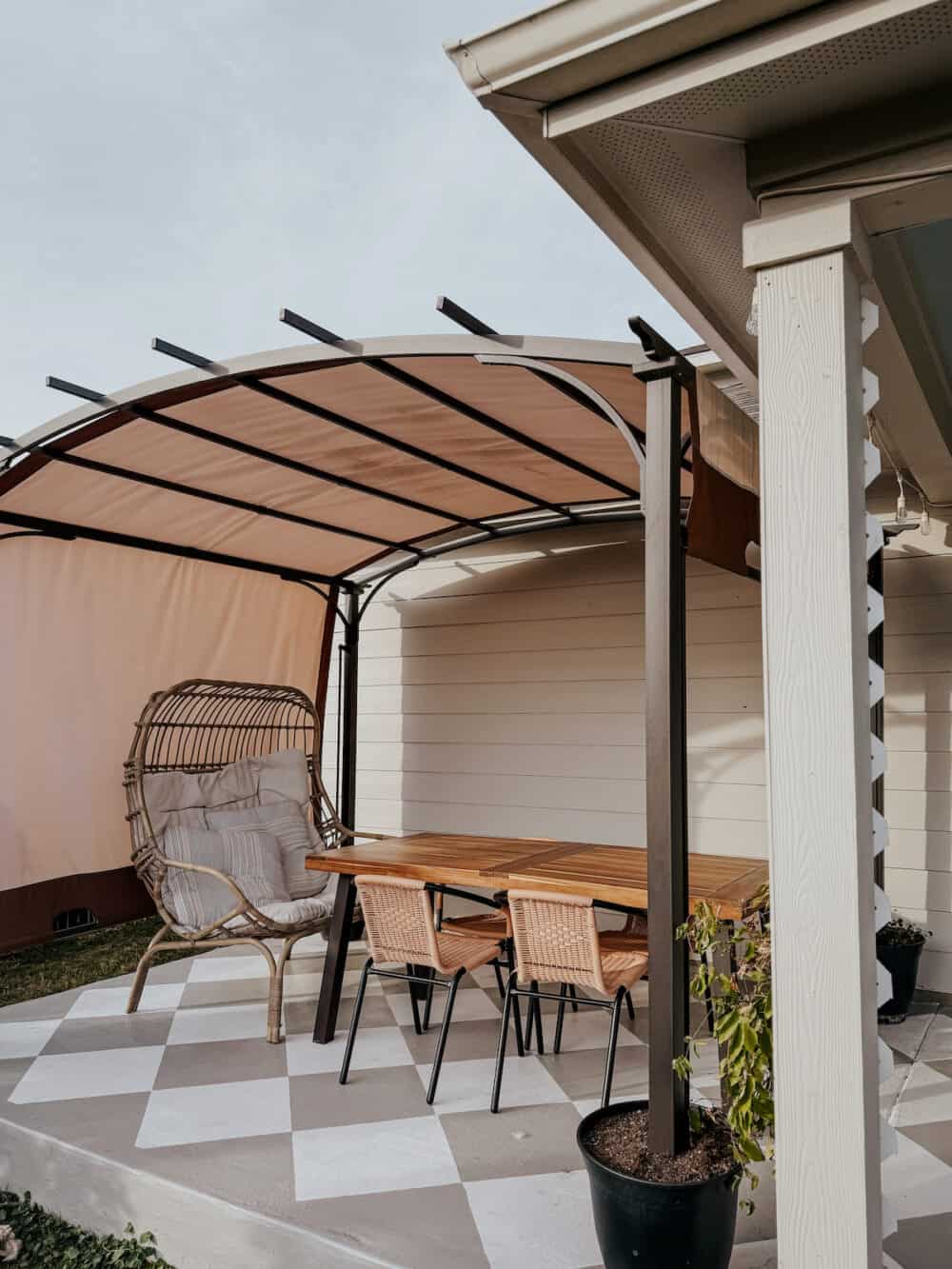 Patio dining area