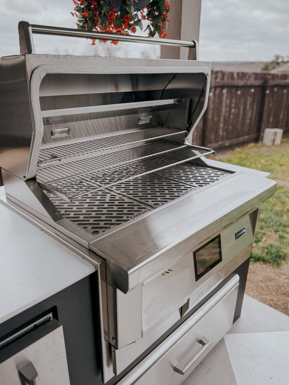 Open Coyote Pellet Grill