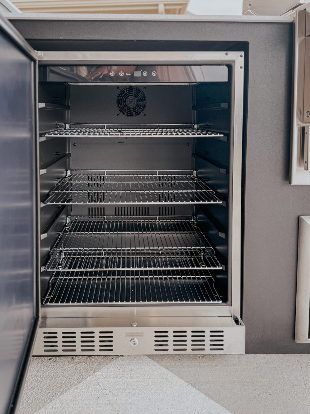 Open Coyote outdoor mini refrigerator