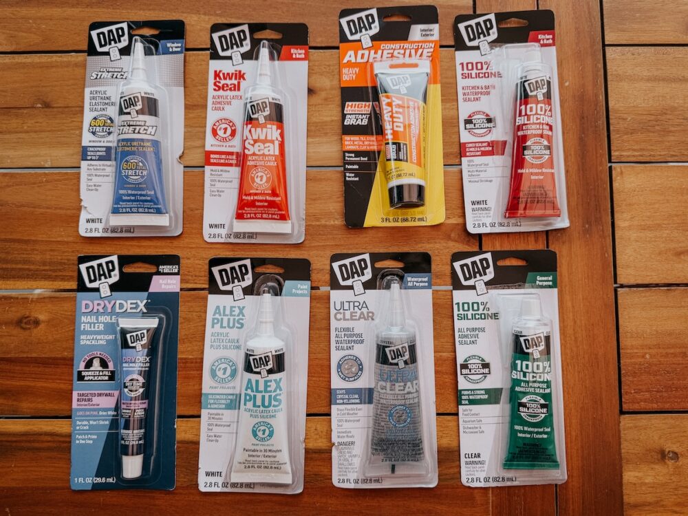 collection of dap on the go sized products 