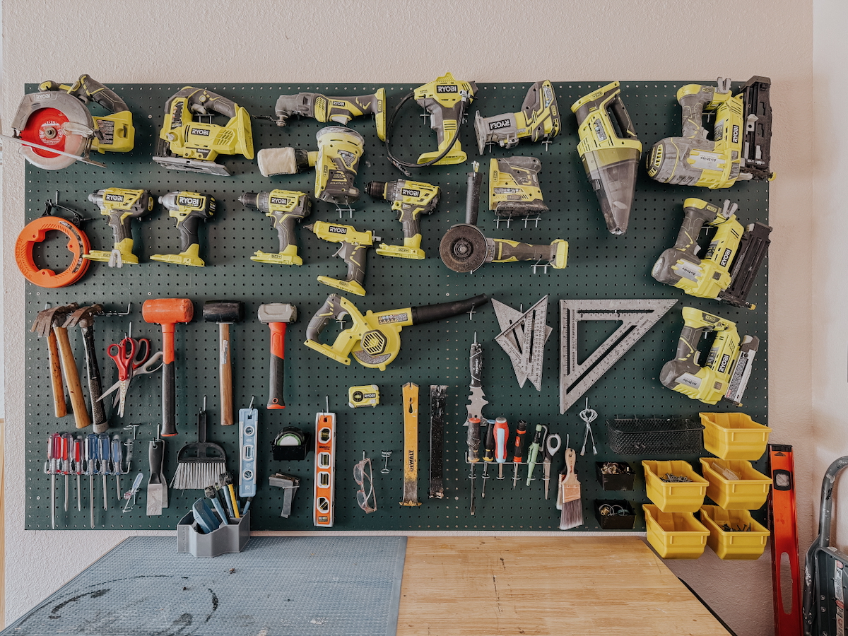 How to Install a Garage Pegboard