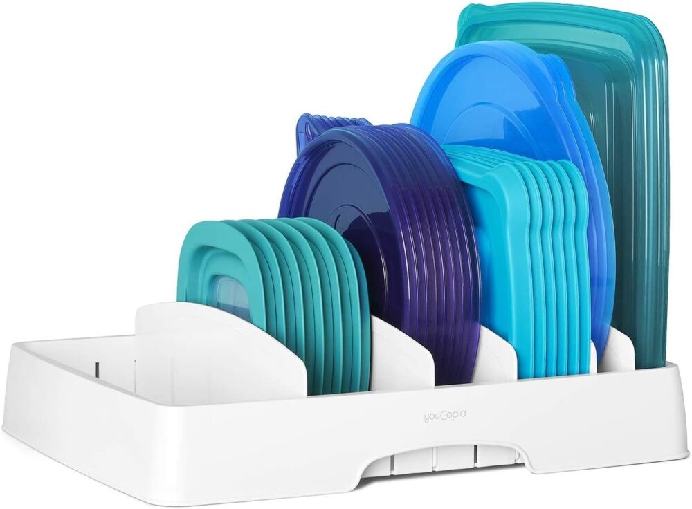 food storage lid organizer