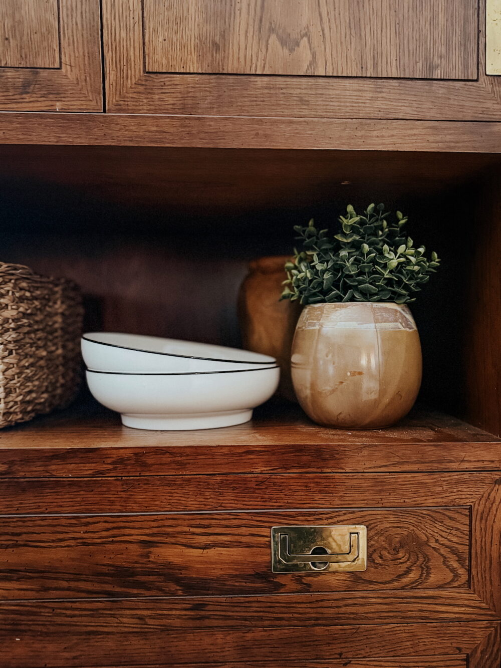 details of dining room makeover