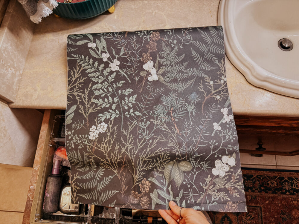 floral drawer liner