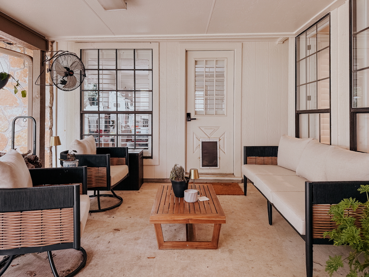 A Tour of Our Back Patio Spaces: The Before