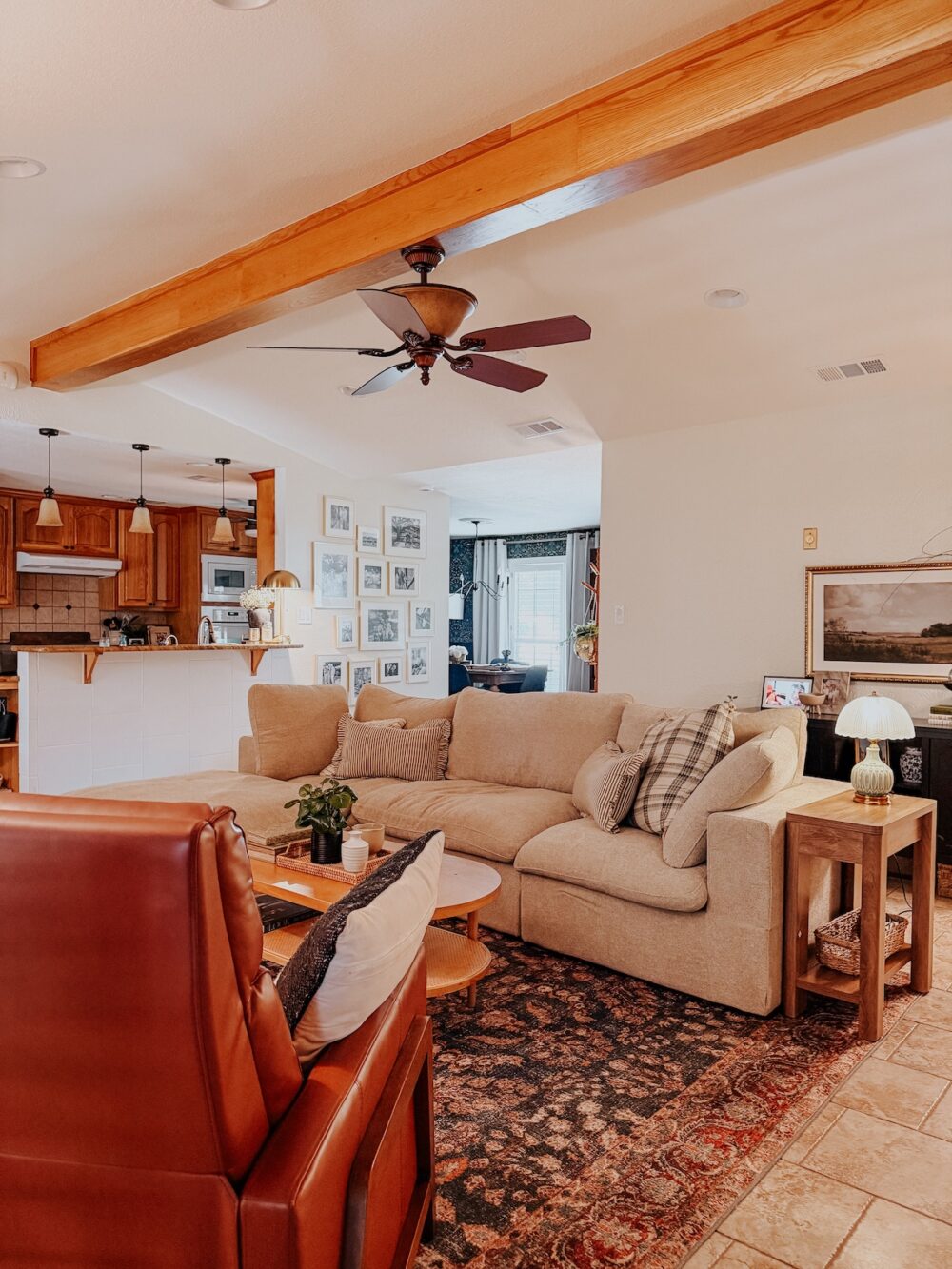 cozy living room with a module sofa from sofie home